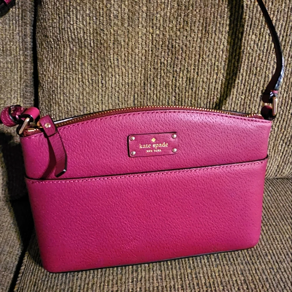 Kate Spade Grove Street Millie Leather Crossbody Cherrywood WKRU4194 NWOT - Picture 1 of 12